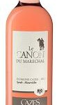 Robe rose écarlate, travail de vinification biologique et bio-dynamique pour le Canon du Maréchal du Domaine Cazes