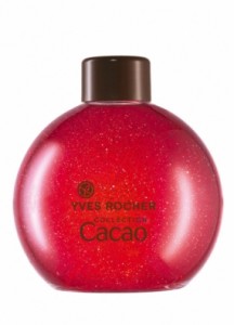 Cacao framboise, un gel douche pailleté pour les fêtes de fin d'année d'Yves Rocher