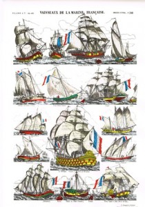 Les vaisseaux de la marine française