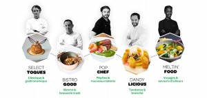 Les 5 chefs impliqués dans l'offre de lafourchette