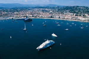 Vue sur la baie de Cannes