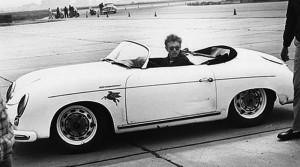 James Dean au volant de la Porsche 356 Speedster