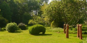 Quelques oeuvres dans le jardin