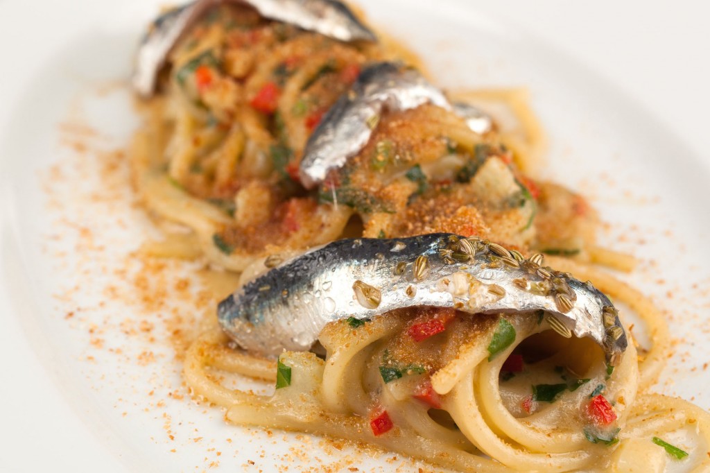 Les pâtes aux sardines : une des spécialités du chef