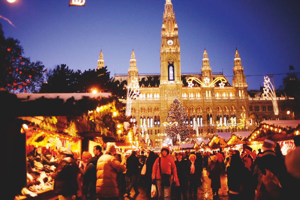 Noël sur la place de l'hôtel de ville