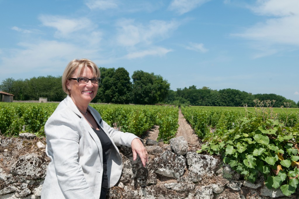 Madame Lévêque dans ses vignes de Chantegrive