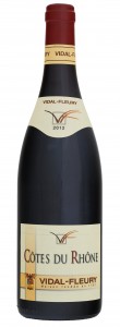 Le Rouge 2012 Côtes du Rhône de la maison Vidal -Fleury