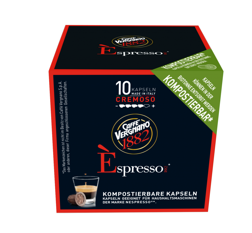 Les nouvelles capsules biodégradables de Caffé Vergnano