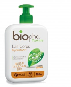 Le lait corporel bio Biopha