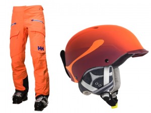 Couleur branchée pour le pantalon Helly Hansen et le casque Cebe