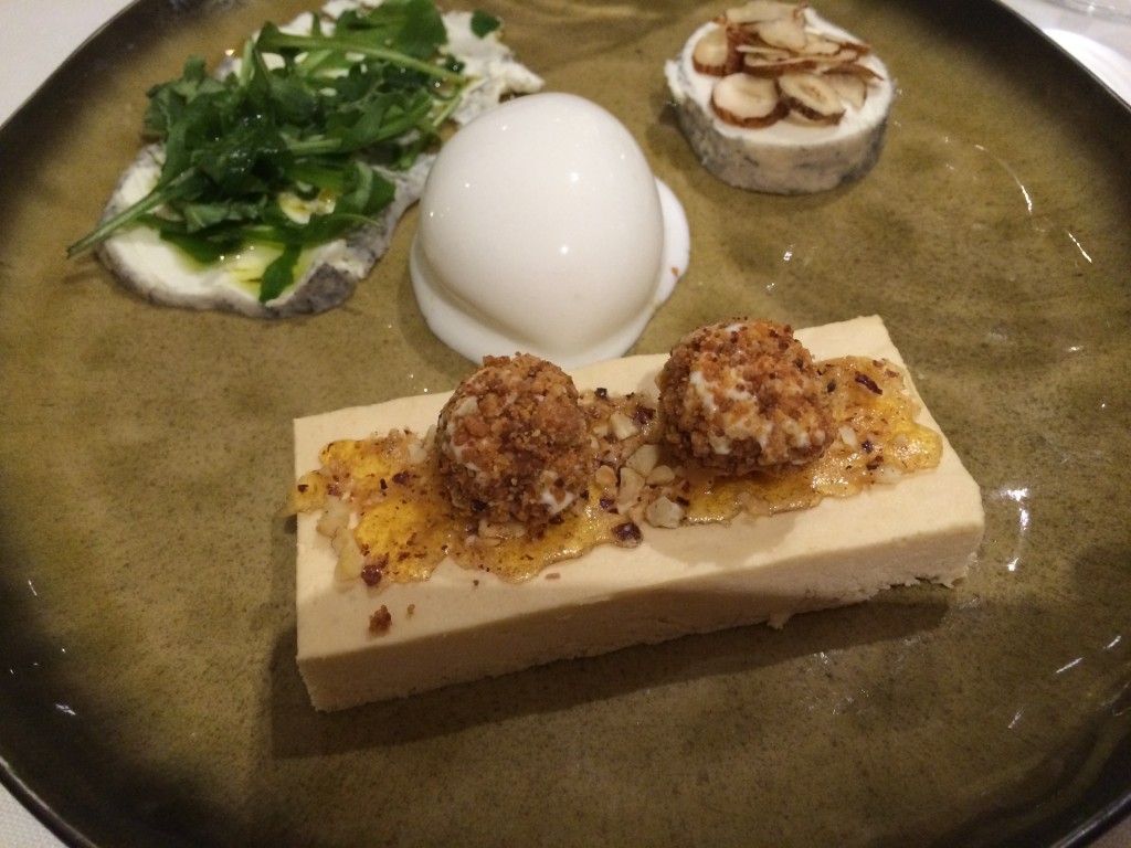 Un dessert très original au chèvre aux Jardins d'Aliénor