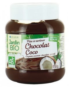 Saveur coco ou caramel pour cette pâte à tartiner au chocolat