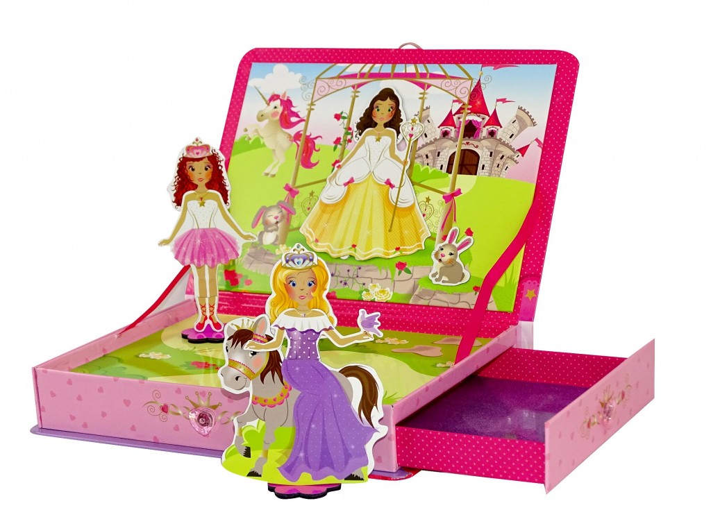 Le coffret 'Princesses' ouvert 