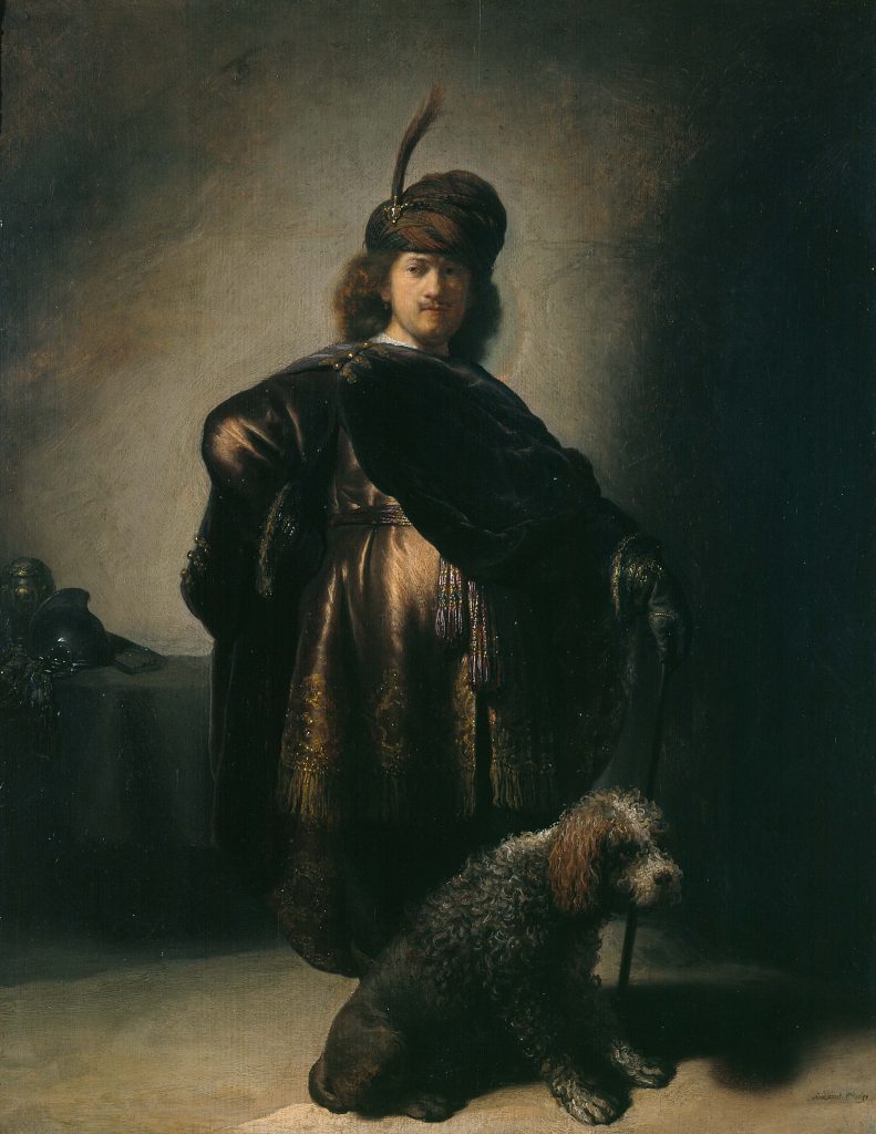 Rembrandt (1606-1669). "Portrait de l'artiste en costume oriental", vers 1631-1633. Huile sur bois. Musée des Beaux-Arts de la Ville de Paris, Petit Palais.