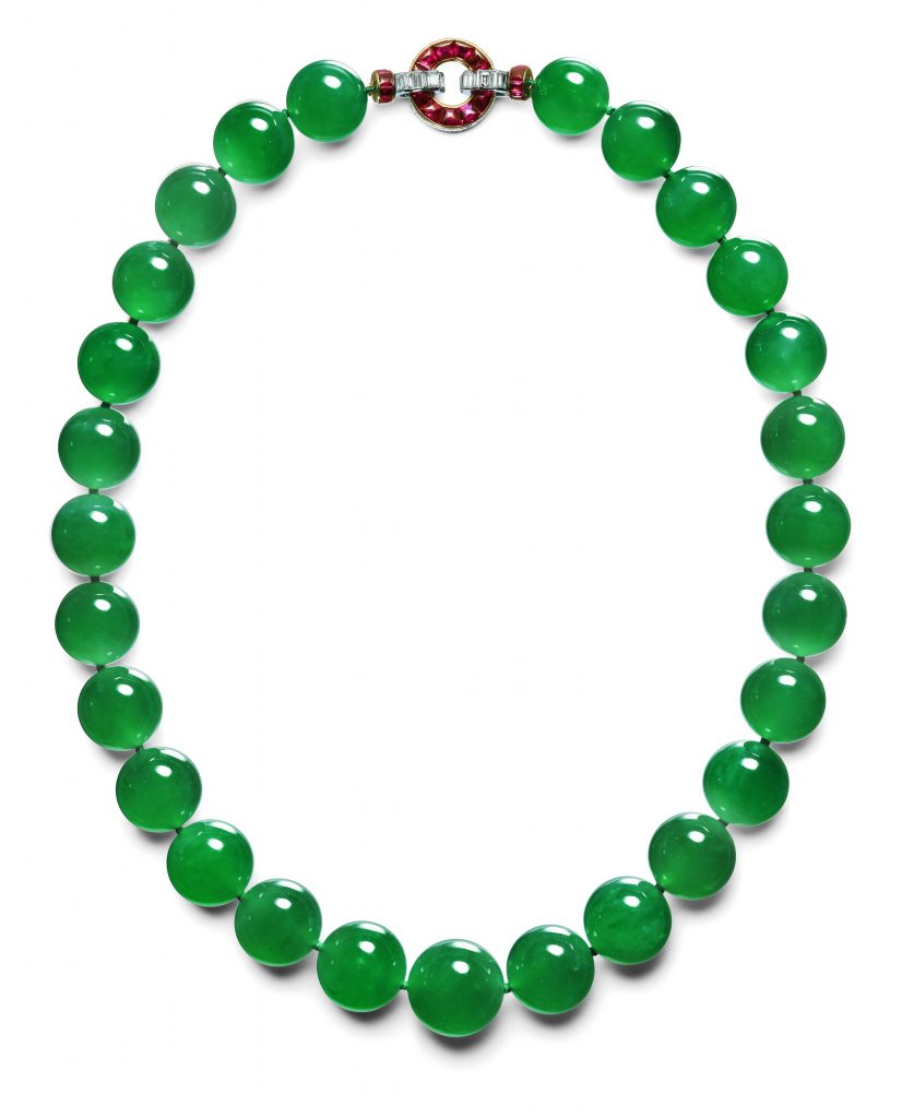 Collier de Cartier : commande de 1934 ; provenance B Hutton