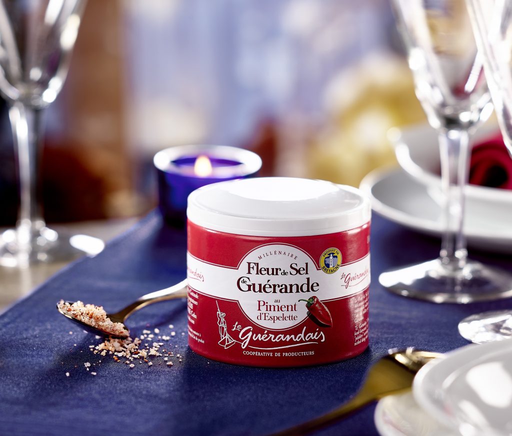 Fleur de sel de Guérande au piment d'Espelette du Guérandais